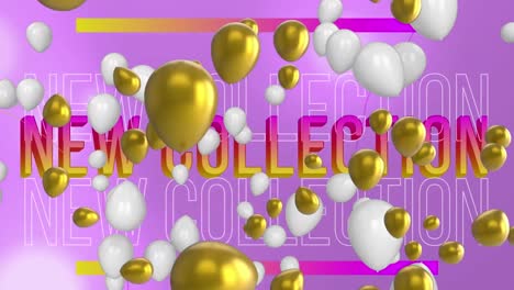 un fondo púrpura con globos de colores en una pantalla verde
