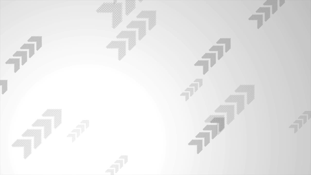animación de video de tecnología gris abstracta con flechas