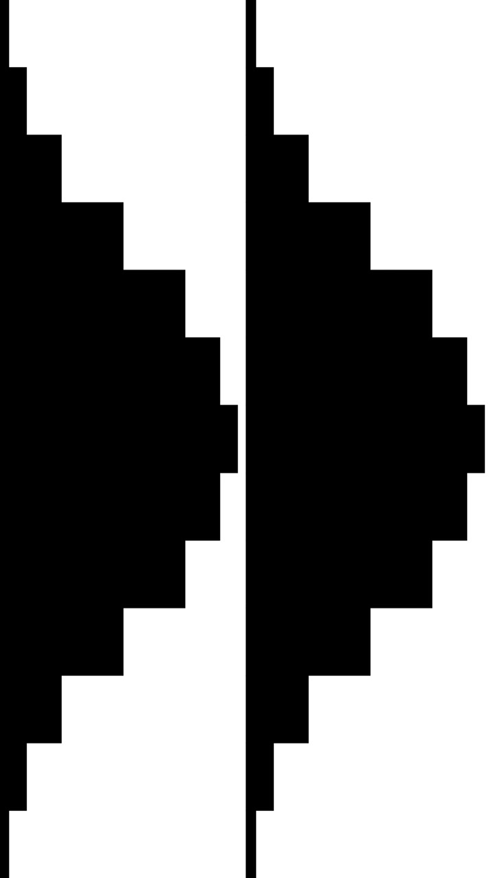 Abstrakt geometrisk grafisk animation med udvidende former