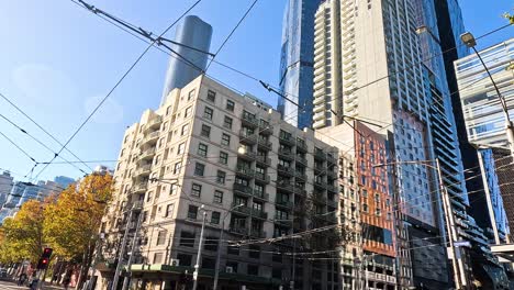 high-rise buildings in melbourne cityscape under clear sky