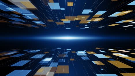 particles blue orange event game trailer titles cinematic concert stage background loop