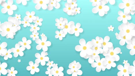 crecimiento de fondo floral, aparición de flores de papel, patrón botánico, ramo redondo de novia, artesanía de papel, animación en 4k