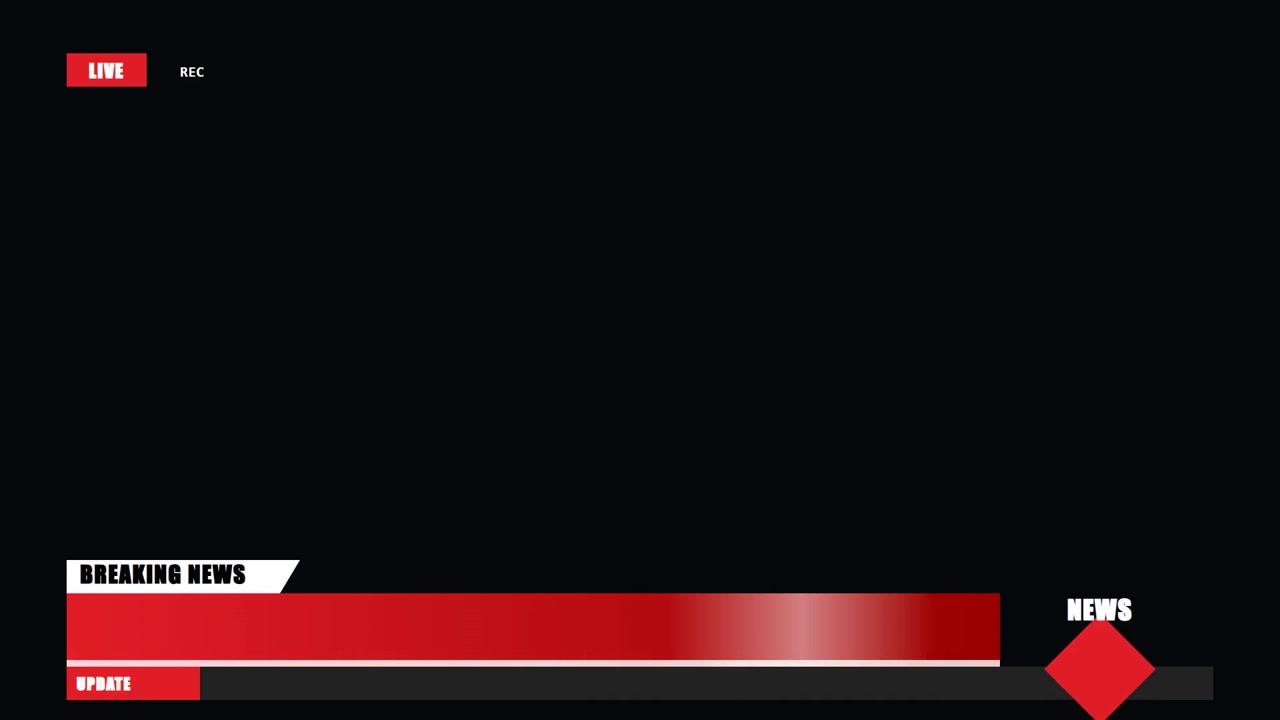 Grafisk overlay til breaking news-udsendelse (lower third)