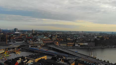 drone disparó sobre estocolmo, södermalm de gamla stan