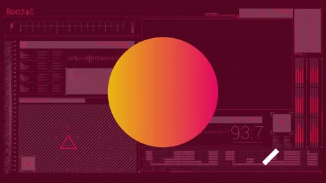 Kreis-Und-Eine-Digitale-Schnittstelle