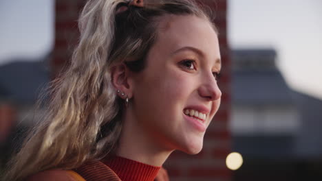 portrait of a smiling young woman