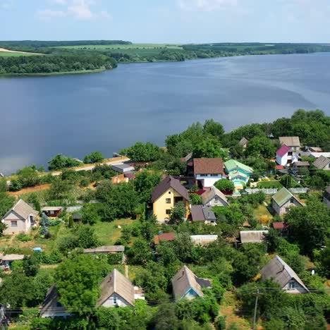 aerial view of private houses