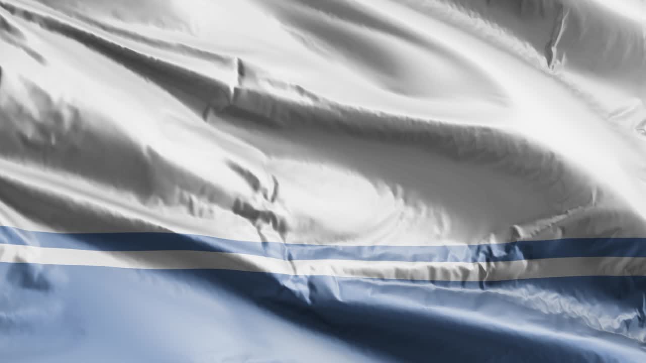 알타이 공화국의 발은 바람에 부드럽게 흔들리고, 알타이공화국의 배너는 부드럽게 바람에 휘어지고, 배경은 완전히 채워지고, 20 초의 루프가 있습니다.