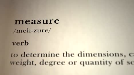 measure definition