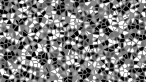 black and white shiny pattern background. loop animation backdrop. geometric motion layout