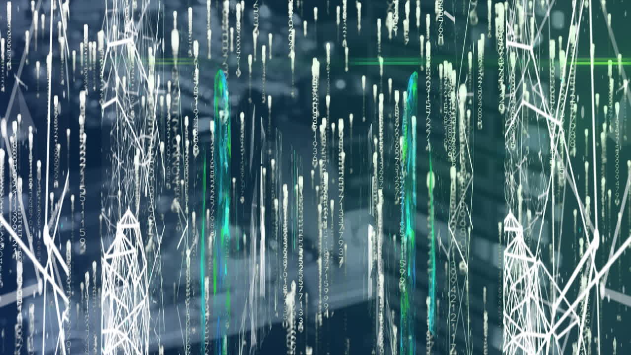 Animation of data processing over computer servers