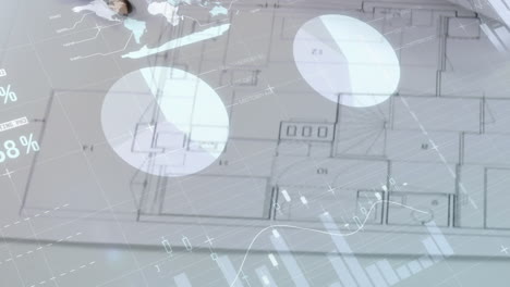 Architectural drawings on a table