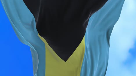 seamless loop of bahamian flag.