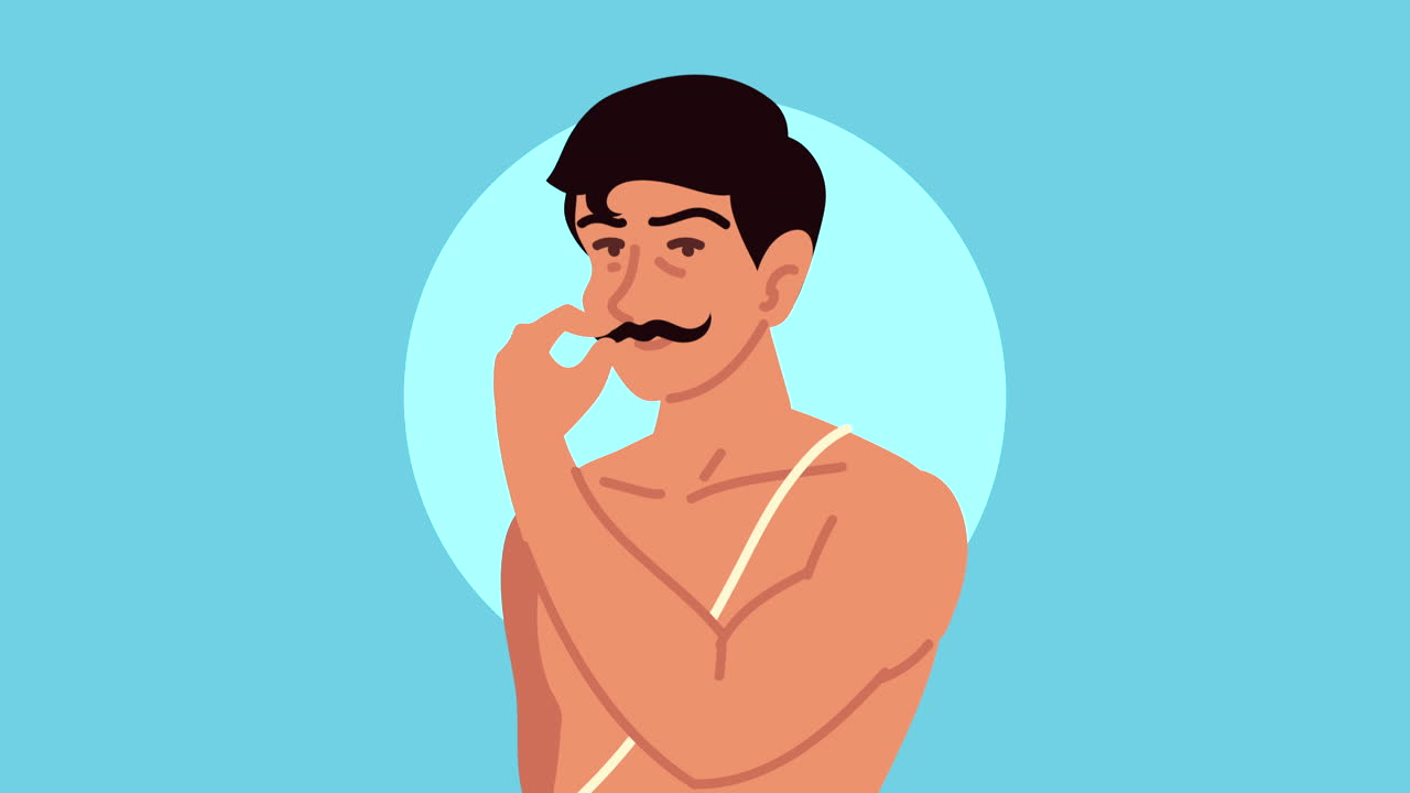 인도 문화 젊은 캐릭터