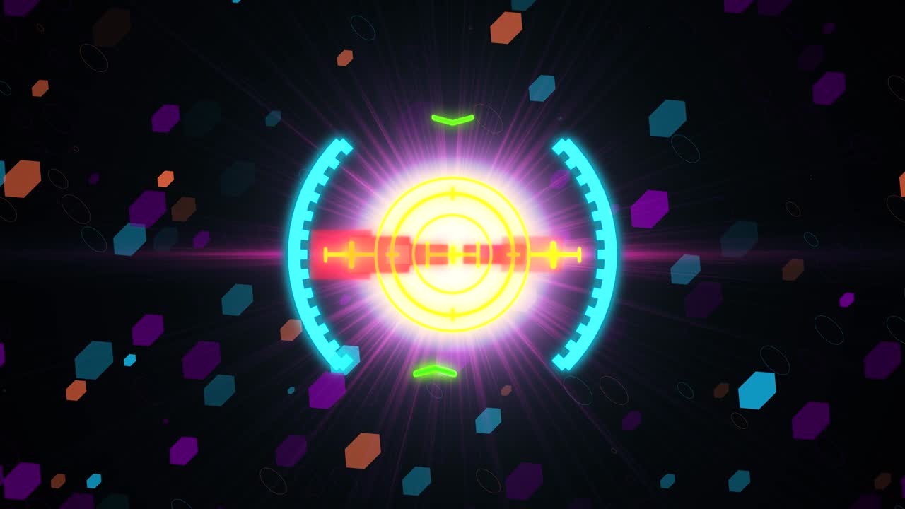 elemento di visione spaziale hud. motion graphics