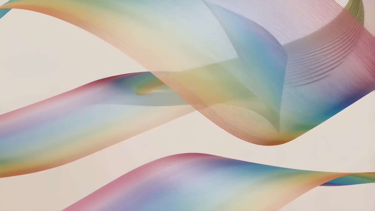Abstract Rainbow Gradient Waves