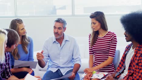 executive discussing during meeting 4k