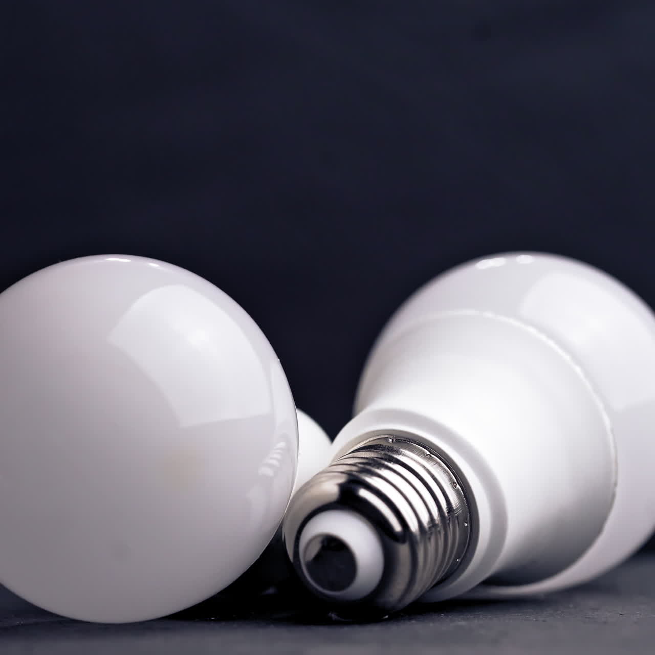 Close-up of light bulbs on the table