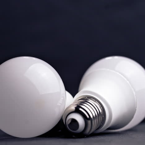 close-up of light bulbs on the table