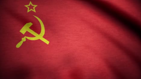 soviet union flag waving. ussr flag waving animation