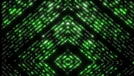 Abstract Glowing Text Patterns