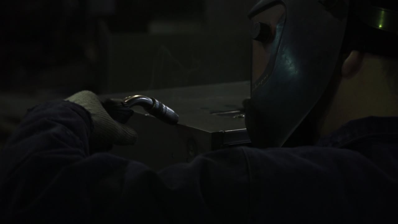 proceso de soldadura en acción