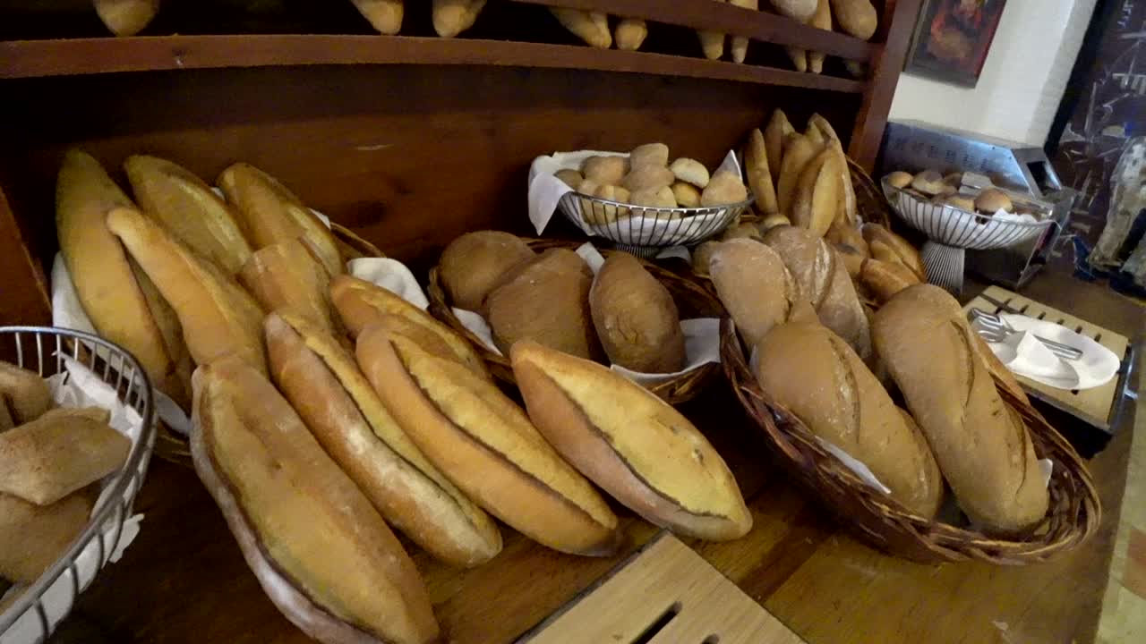 Delicious many different kinds of bread