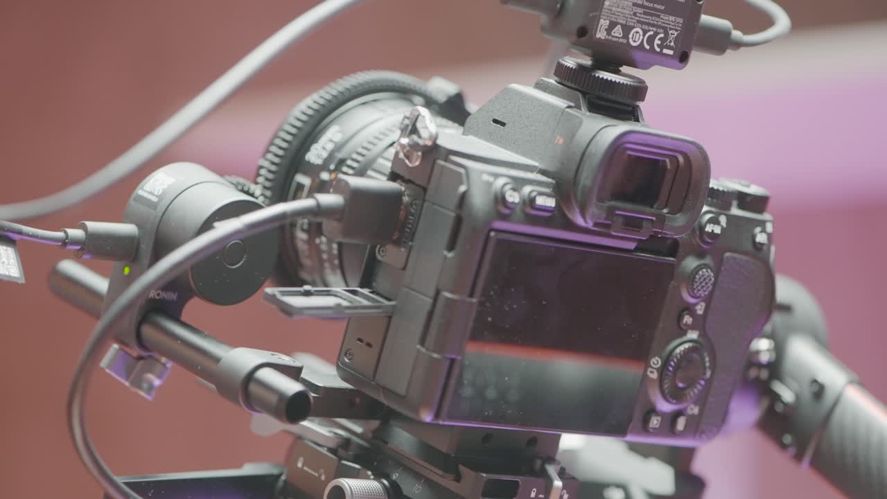 configuración de cámara de video profesional