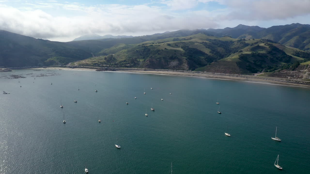 캘리포니아 산 루이스 오비스포의 항공 샷