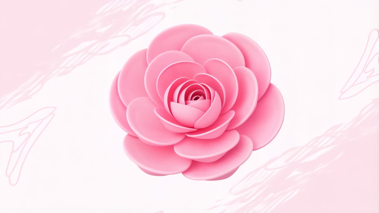 Design Astratto Floreale Rosa