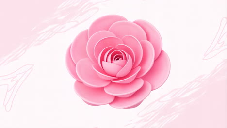 abstract pink flower design