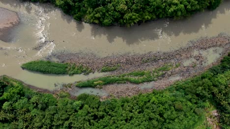 progo river, central java in indonesia