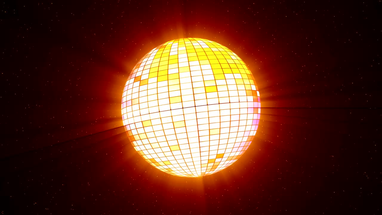 bola de discoteca capaz de hacer un bucle sin costuras