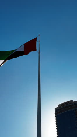uae 발이 높이 날고 있습니다.