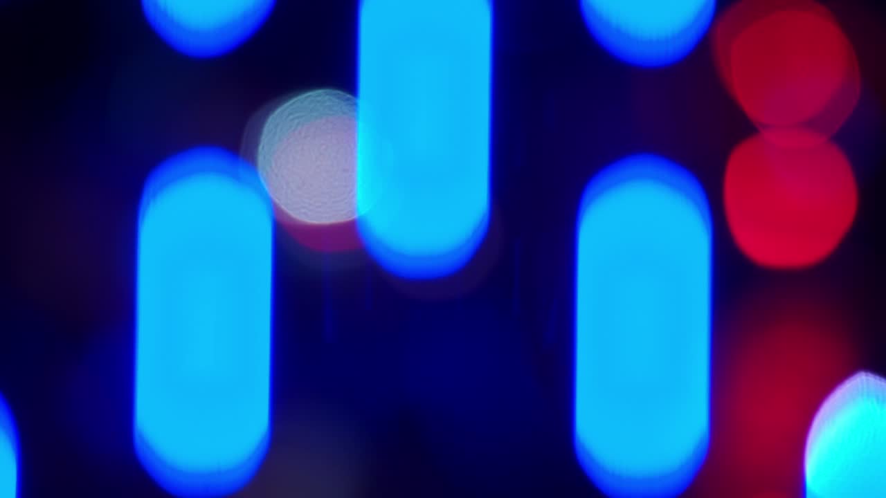 luces de neón bokeh de color borroso