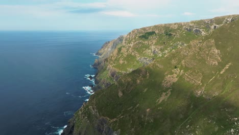 crag mountain ridges of sierra de la capelada near cabo ortegal, province la coruna, galicia, spain