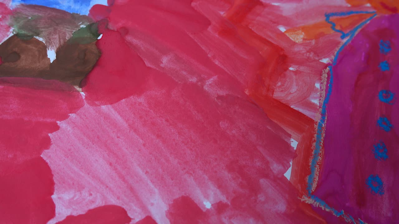 Disegno astratto di bambini