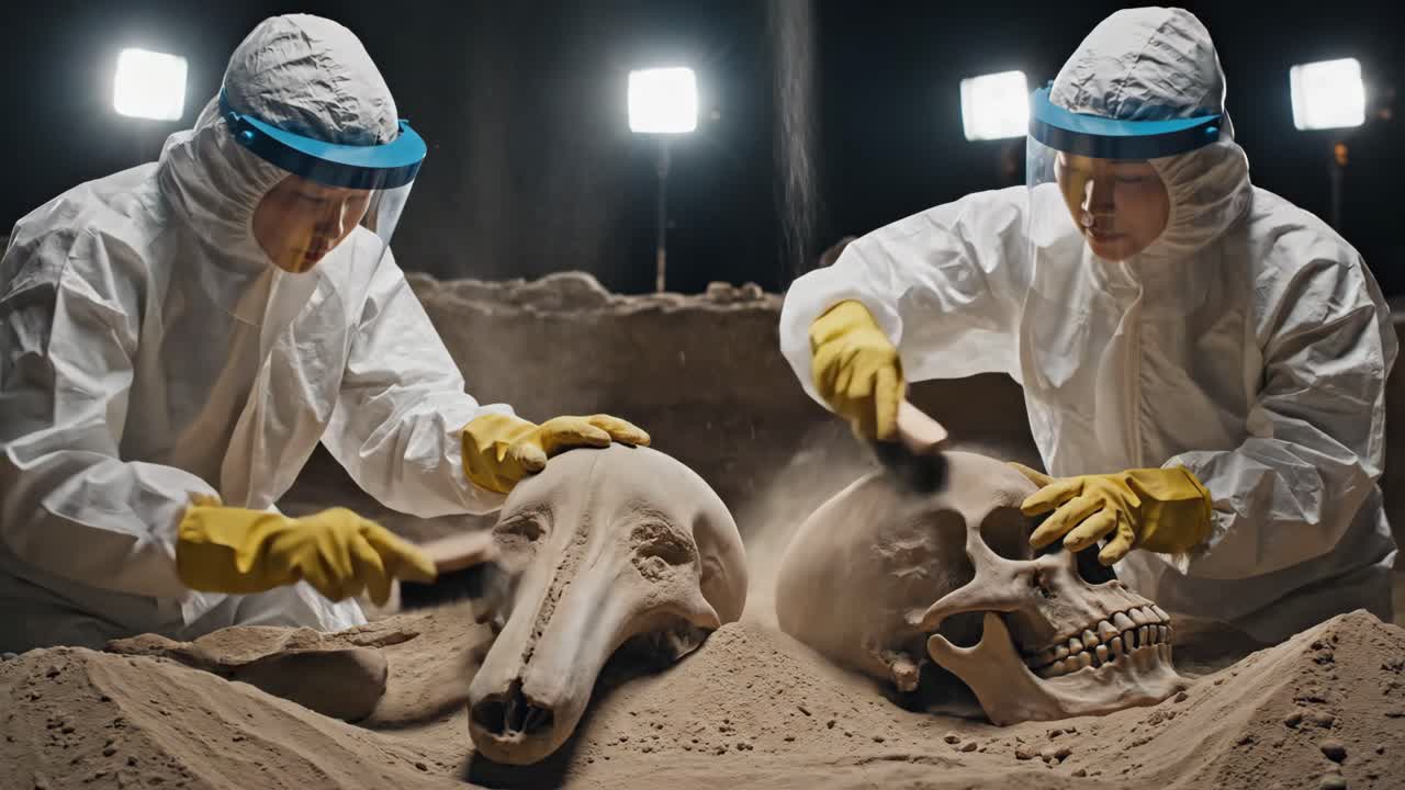 Archaeologists Unearth Ancient Skulls