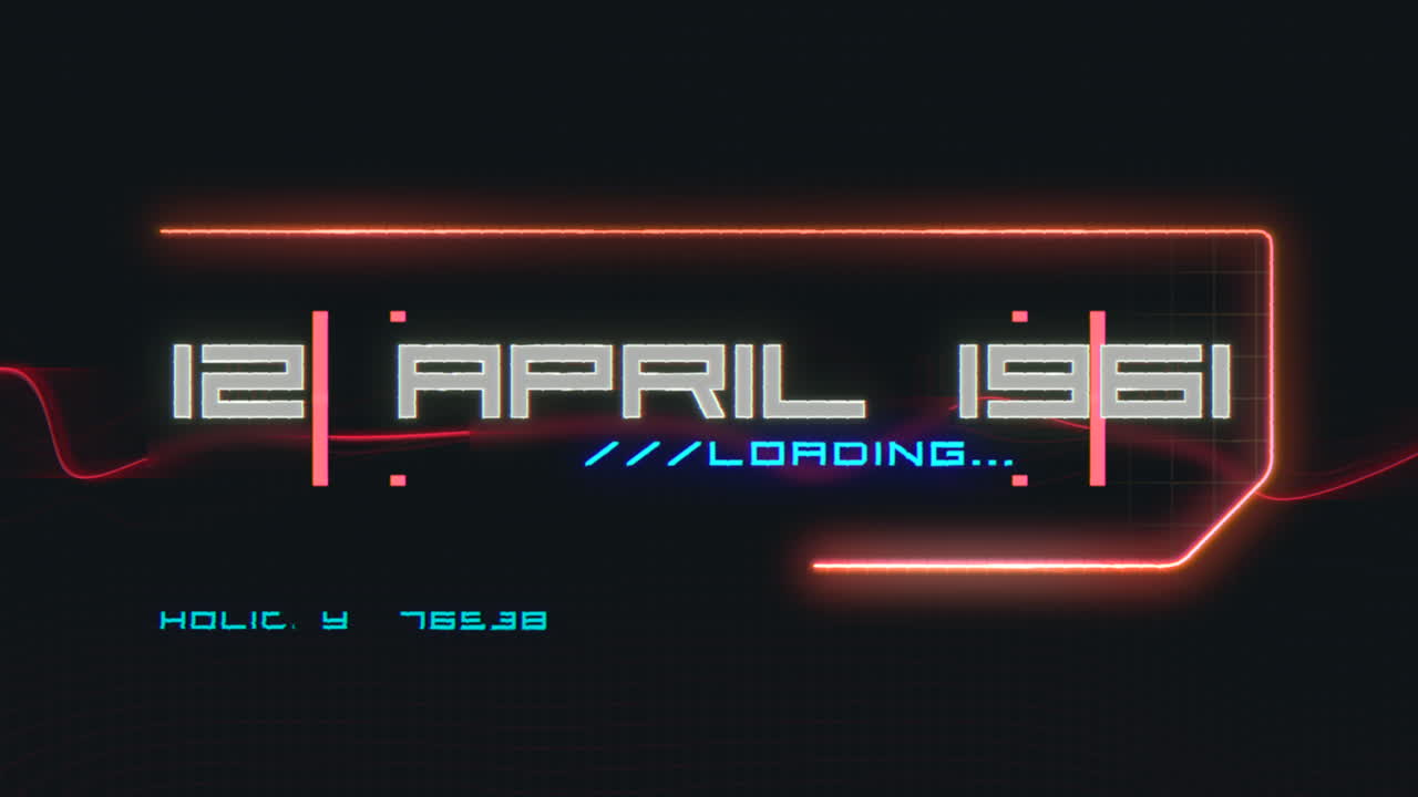 12 April 1961 with HUD elements on digital screen