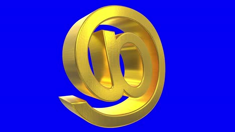 at sign symbol rotate email internet web social network e-mail digital loop 4k