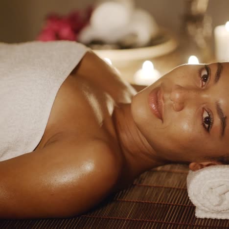 woman in spa environment