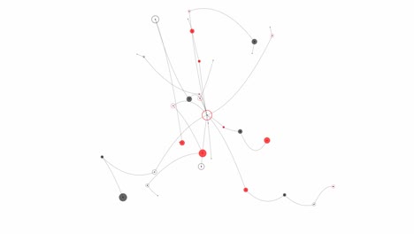 abstract diagram of a nodes and connectors network.