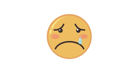 animated emoticons displaying various sad emotions