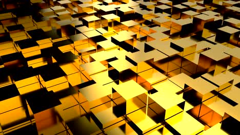 abstract background with gold blocks