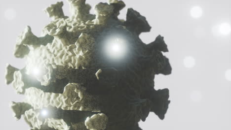 microscopic view of a infectious virus corona covid-19