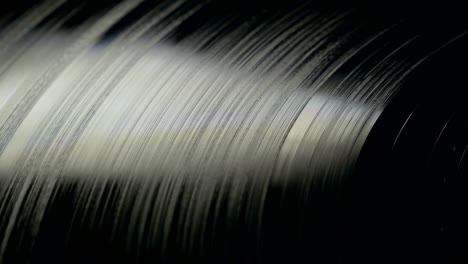 modern vinyl record in close-up