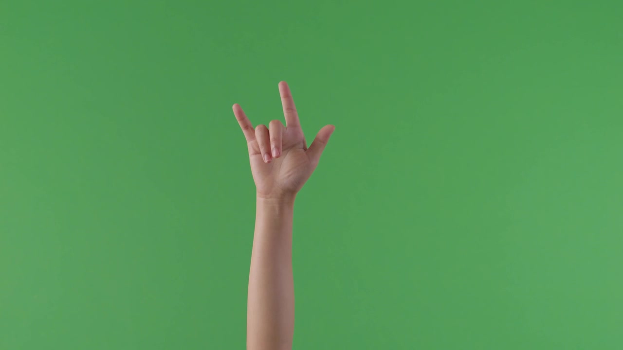 Mano che fa il gesto rock and roll.
