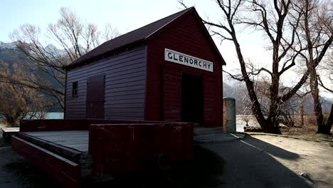 Glenorchy-Queenstown-New-Zealand-Famous-Red-Shed-Panning-Right-to-Left