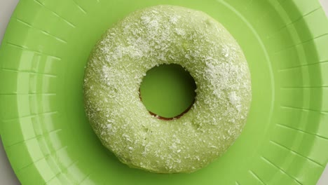 doughnut glazed close-up.