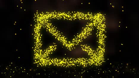 glowing email symbol